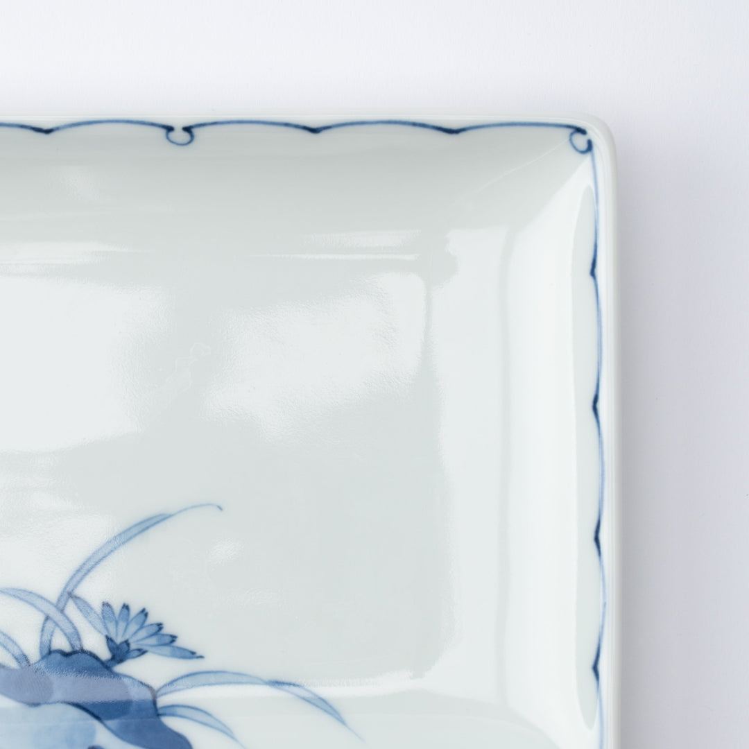 Plants and Birds Rectangular Dinner Plate