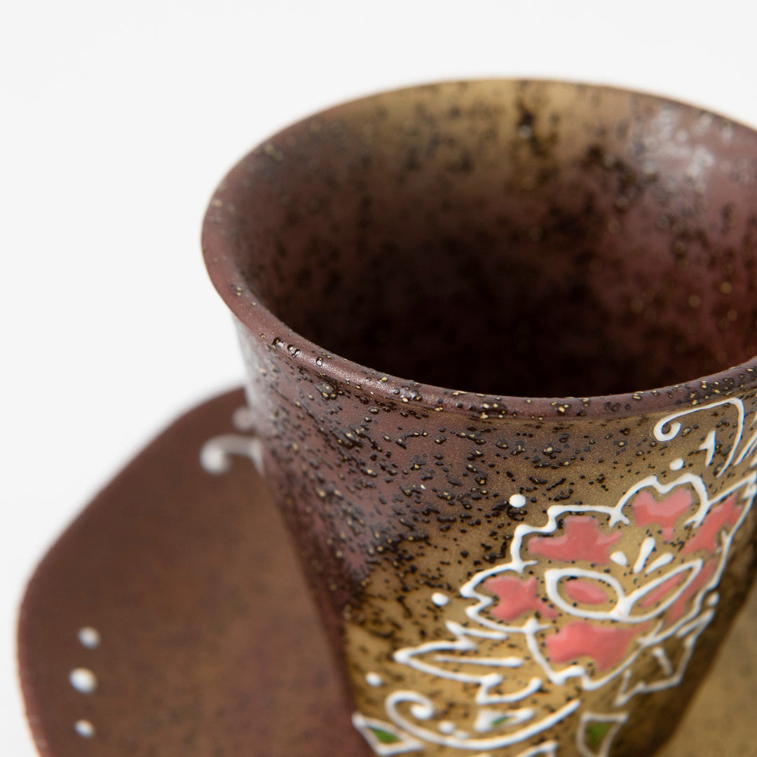 Flower Cup and Saucer Pair