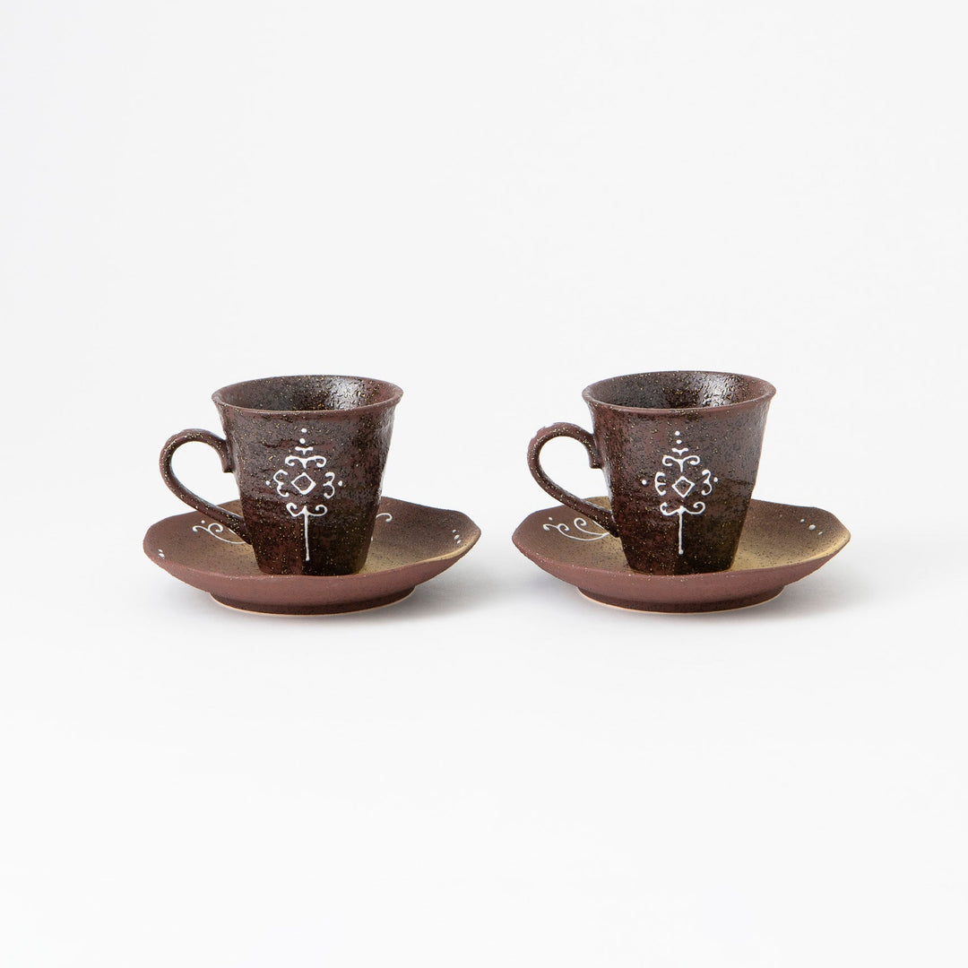 Flower Cup and Saucer Pair