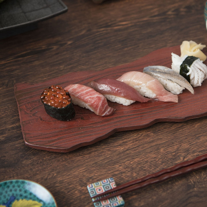 Wood Grain Rectangle Platter