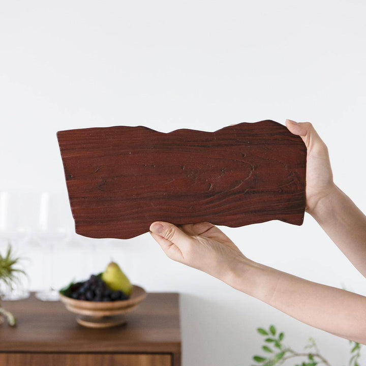 Wood Grain Rectangle Platter