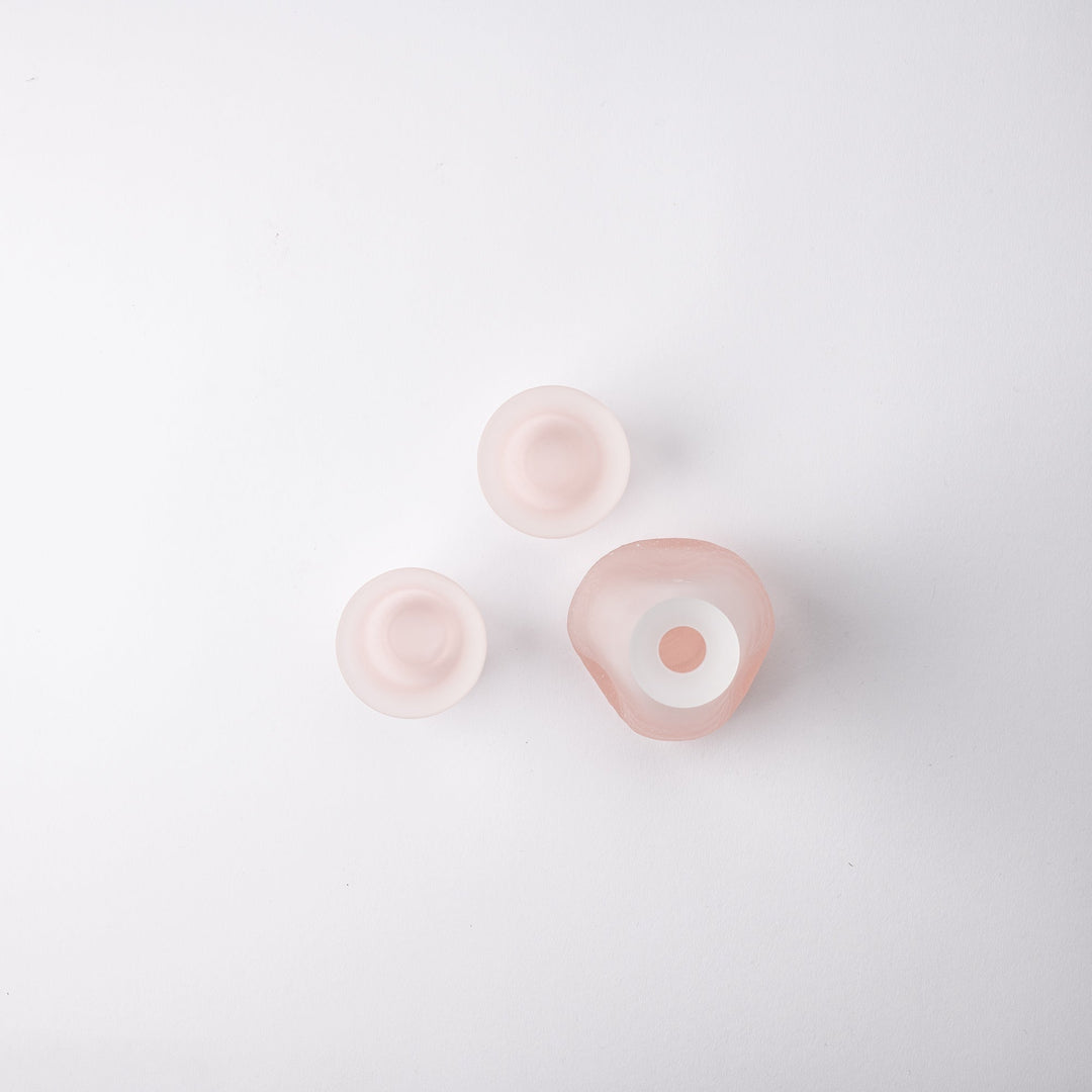 Pink Fubuki 3-Piece Sake Set