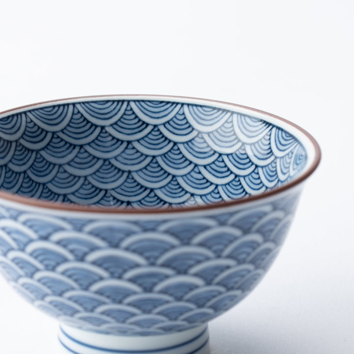 Seigaiha Blue Wave Japanese Tea Set 12.5 oz