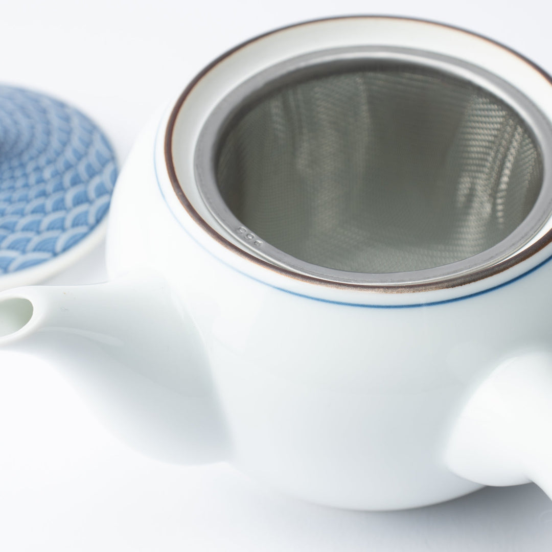 Seigaiha Blue Wave Japanese Tea Set 12.5 oz