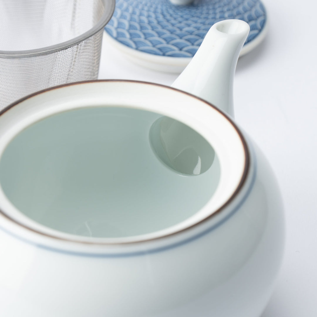 Seigaiha Blue Wave Japanese Tea Set 12.5 oz