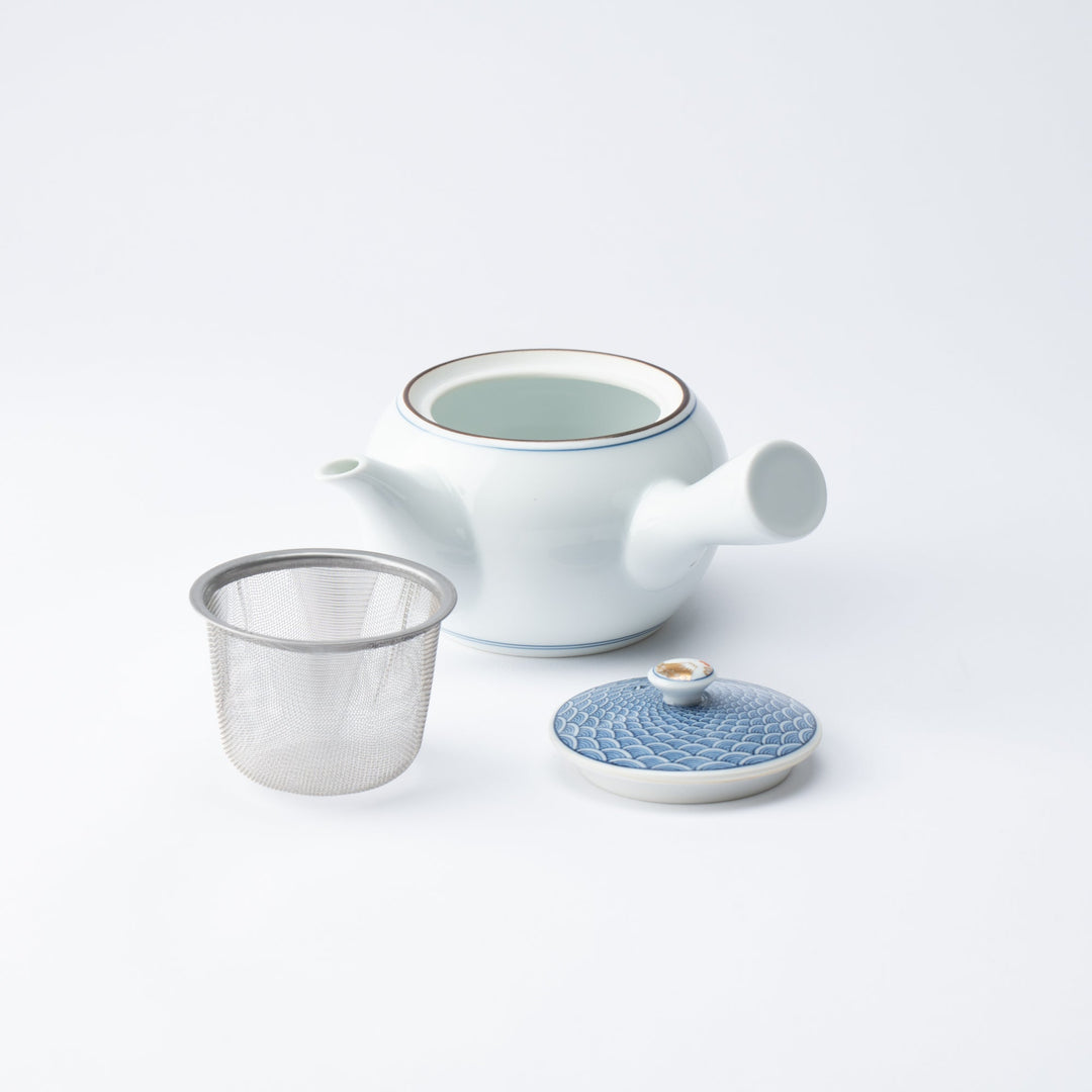 Seigaiha Blue Wave Japanese Tea Set 12.5 oz