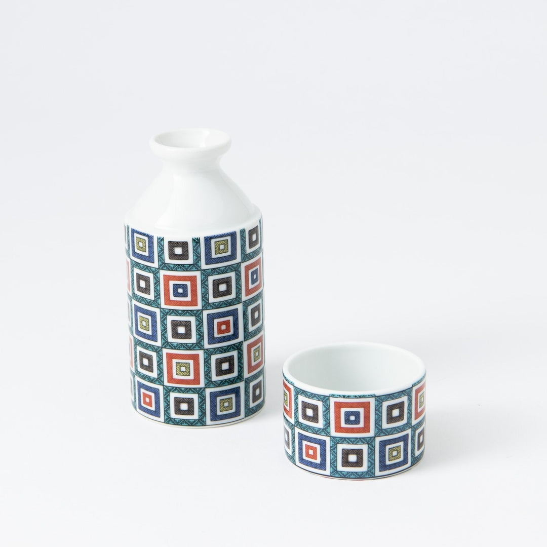 Color Tiles Sake Set