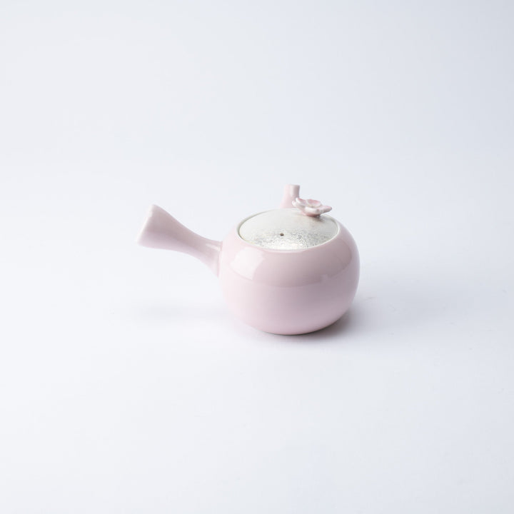 Lustrous Sakura Pink Japanese Teapot
