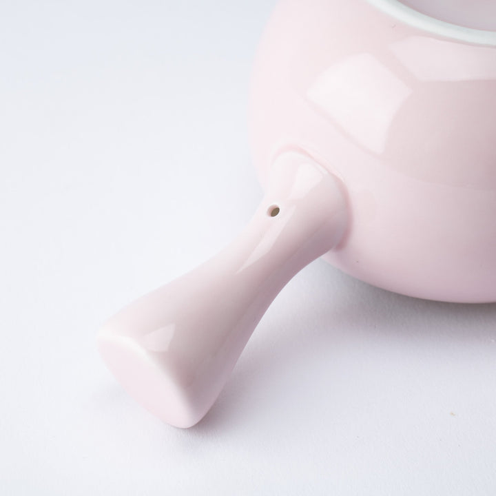 Lustrous Sakura Pink Japanese Teapot